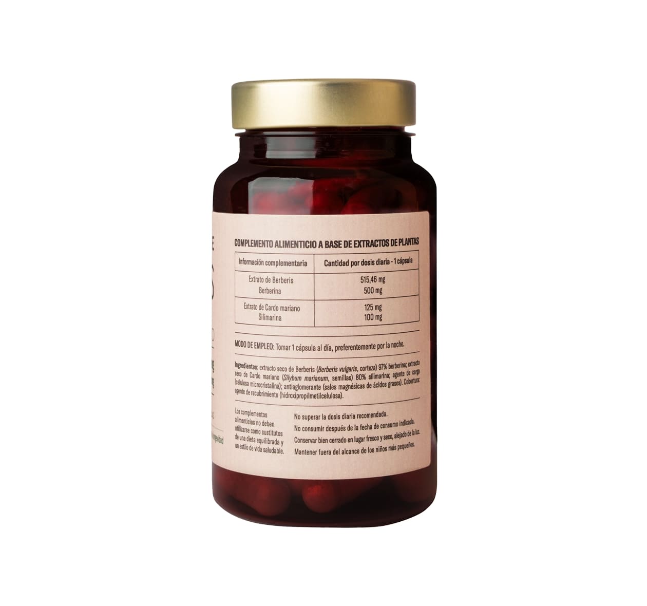 Berberina 500mg + Silimarina 100mg