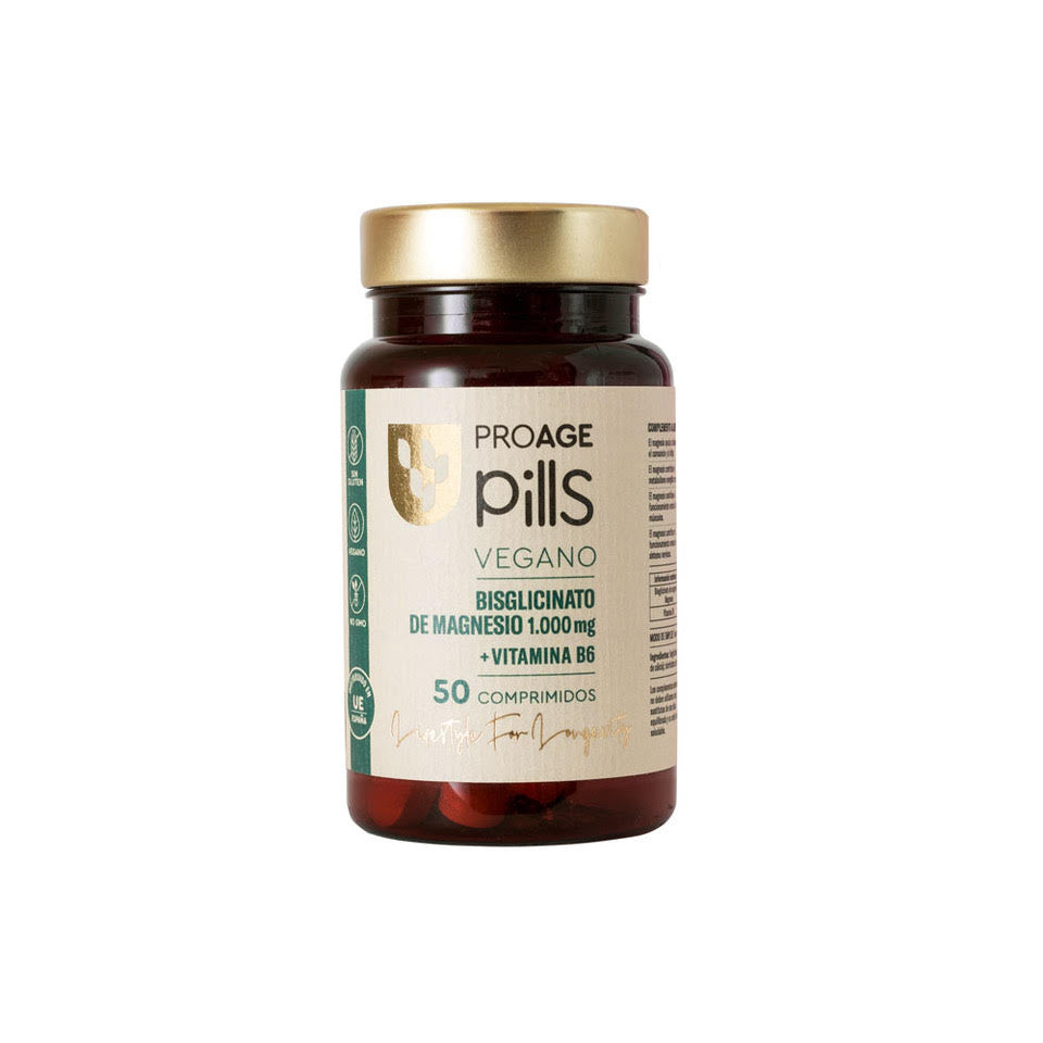 Bisglicinato de Magnesio 1.000 mg + Vitamina B6 - Proage